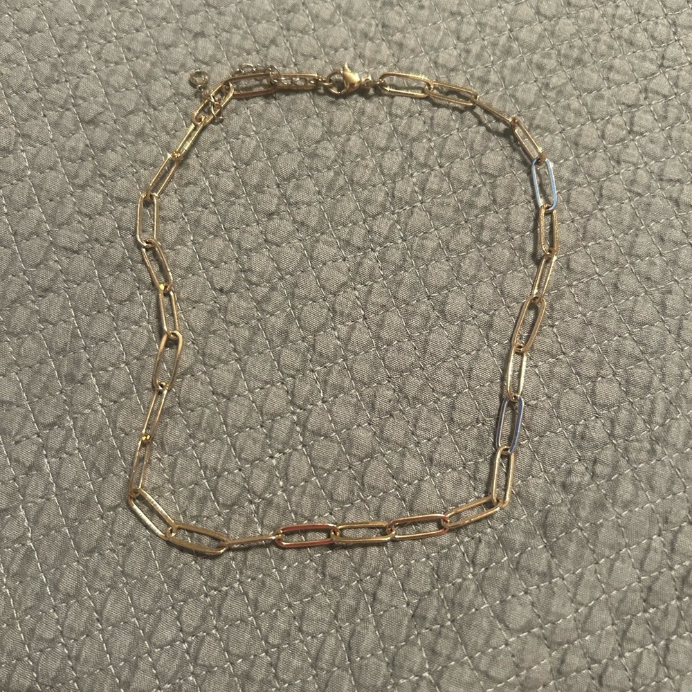 Gold and Silver Chain Necklace